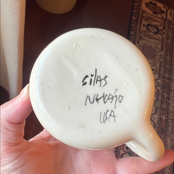 Handmade Signed Silas Navajo Mug. - Picture 6 of 8